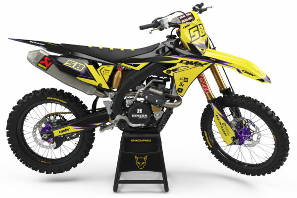 Kit déco motocross Suzuki - Enigma - Jaune