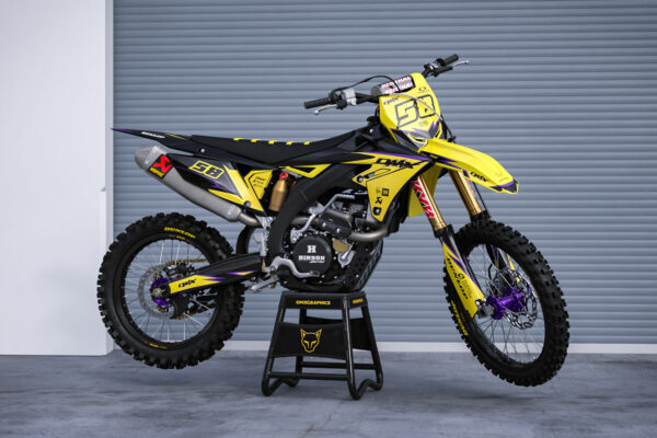 Kit déco motocross Suzuki - Enigma - Jaune Promo