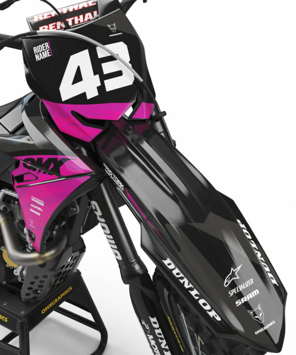 Kit déco motocross Suzuki - Frost - Rose 2
