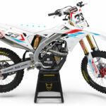 Kit déco motocross Suzuki - Glitch - Rouge Bleu