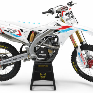 Kit déco motocross Suzuki - Glitch - Rouge Bleu