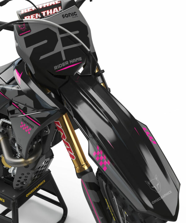 Kit déco motocross Suzuki - Holeshot - Gris 2