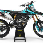 Kit déco motocross Suzuki - Katana - Bleu