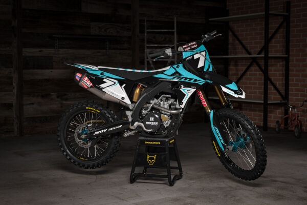 Kit déco motocross Suzuki - Katana - Bleu Promo