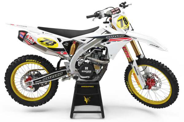 Kit déco motocross Suzuki - Legacy - Blanc