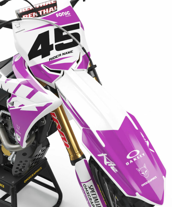 Kit déco motocross Suzuki - Local - Violet 2