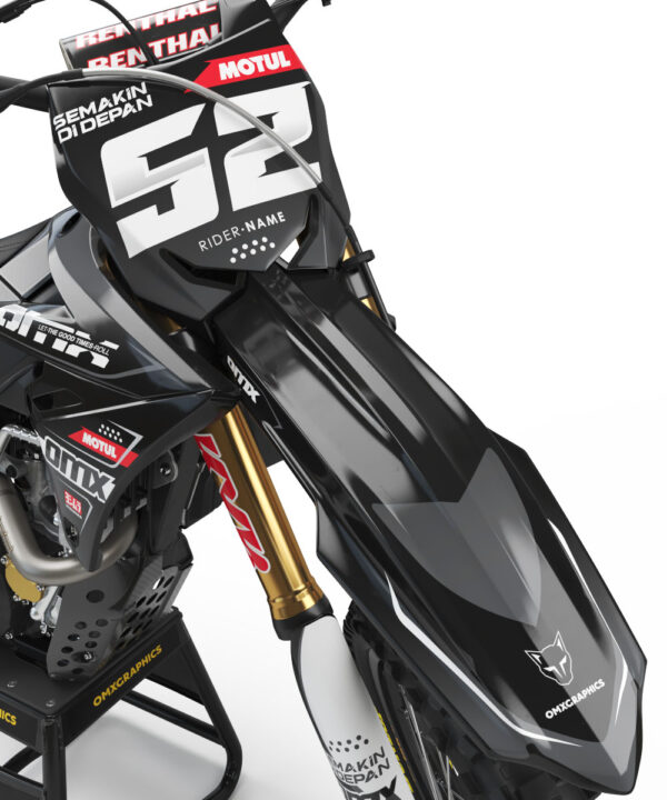 Kit déco motocross Suzuki - Ominous - Noir 2