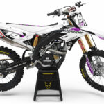 Kit déco motocross Suzuki - Phantom - Blanc