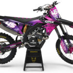 Kit déco motocross Suzuki - Pixel - Rose
