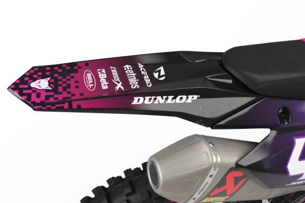 Kit déco motocross Suzuki - Pixel - Rose 3
