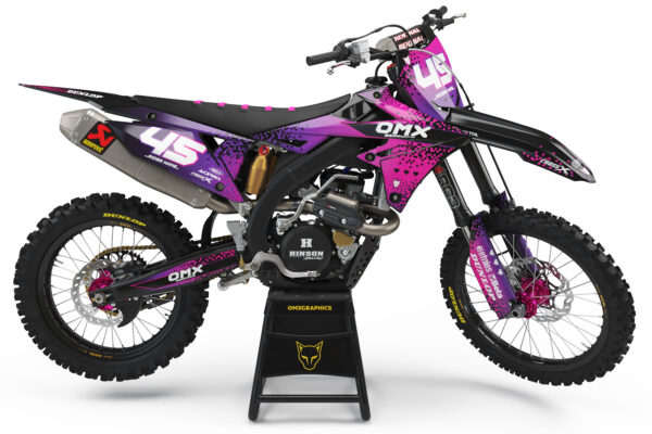 Kit déco motocross Suzuki - Pixel - Rose