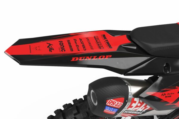 Kit déco motocross Suzuki - Punch - Rouge 3