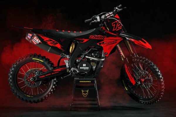 Kit déco motocross Suzuki - Punch - Rouge Promo