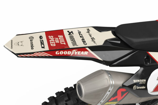 Kit déco motocross Suzuki - Redline - Retro Beige 3