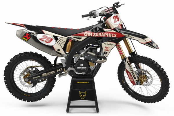 Kit déco motocross Suzuki - Redline - Retro Beige