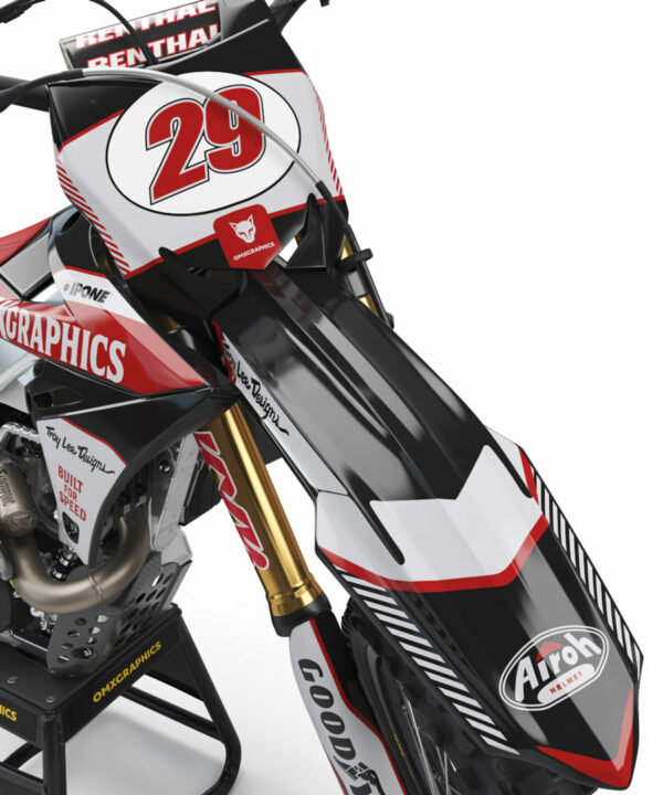 Kit déco motocross Suzuki - Redline - Retro Gris 2