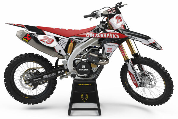 Kit déco motocross Suzuki - Redline - Retro Gris