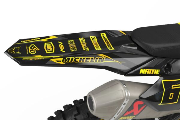 Kit déco motocross Suzuki - Rhyme Jaune 3