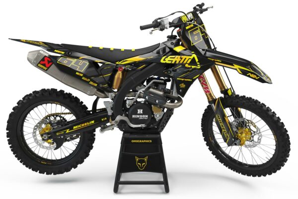Kit déco motocross Suzuki - Rhyme Jaune
