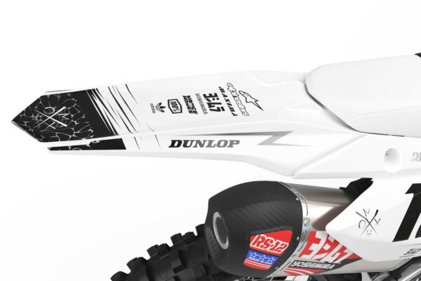 Kit déco motocross Suzuki - Rival - Blanc 3