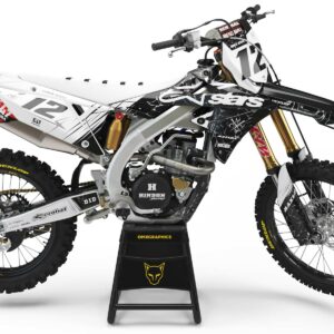 Kit déco motocross Suzuki - Rival - Blanc