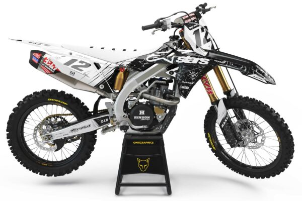 Kit déco motocross Suzuki - Rival - Blanc