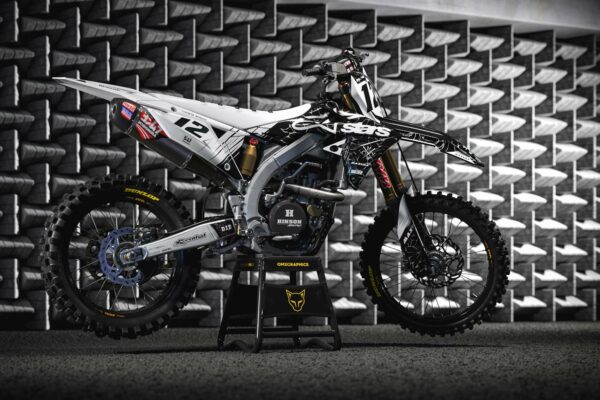 Kit déco motocross Suzuki - Rival - Blanc Promo