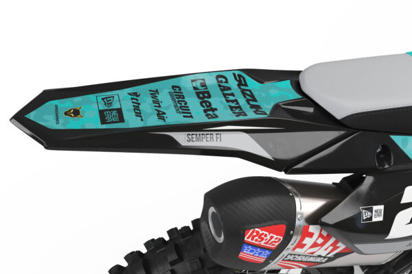 Kit déco motocross Suzuki - Semper Fi - Bleu 3
