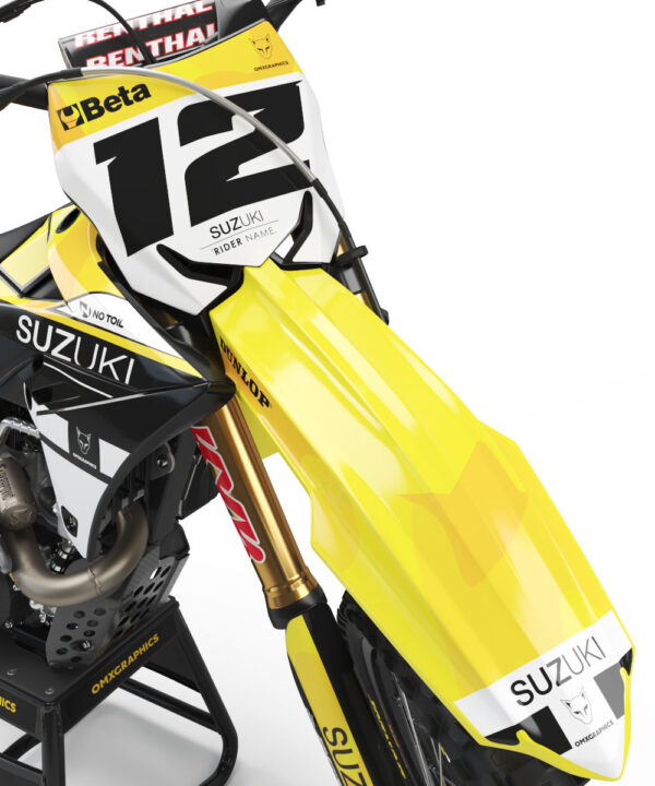 Kit déco motocross Suzuki - Shade - Jaune 2
