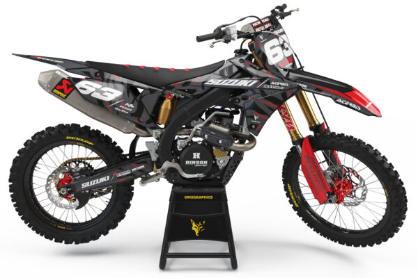 Kit déco motocross Suzuki - Siberian - Rouge