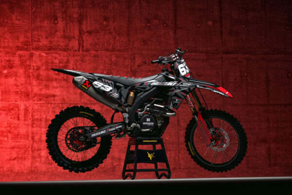 Kit déco motocross Suzuki - Siberian - Rouge Promo