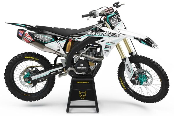 Kit déco motocross Suzuki - Sleek - Blanc