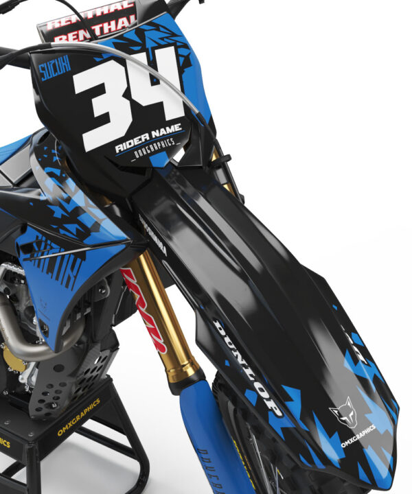 Kit déco motocross Suzuki - Smash - Bleu 2