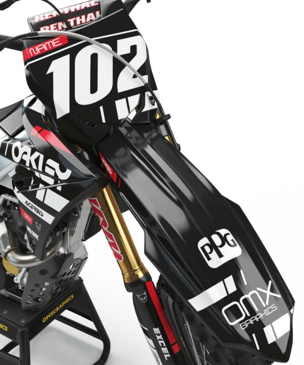 Kit déco motocross Suzuki - Split - Noir 2