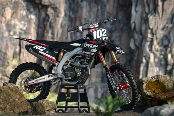 Kit déco motocross Suzuki - Split - Noir Promo