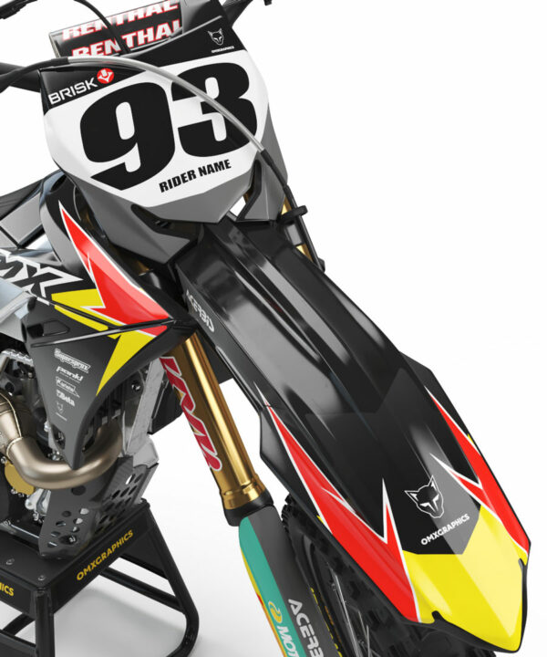 Kit déco motocross Suzuki - Team - Gris 2