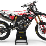 Kit déco motocross Suzuki - Thunder - Rouge