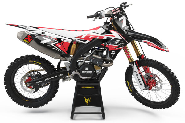 Kit déco motocross Suzuki - Thunder - Rouge