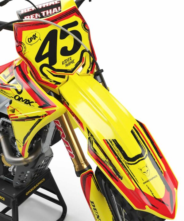 Kit déco motocross Suzuki - Toon - Jaune 2