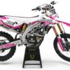 Kit déco motocross Suzuki - Trace - Rose