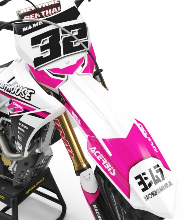 Kit déco motocross Suzuki - Trace - Rose 2