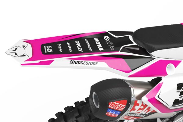 Kit déco motocross Suzuki - Trace - Rose 3