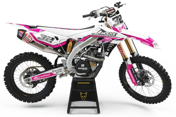 Kit déco motocross Suzuki - Trace - Rose