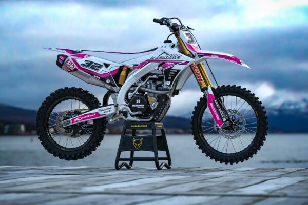 Kit déco motocross Suzuki - Trace - Rose Promo
