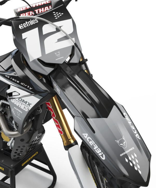 Kit déco motocross Suzuki - Vendetta - Gris 2