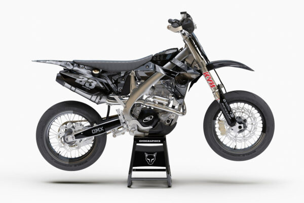 Kit déco motocross TM Racing - Army - Gris