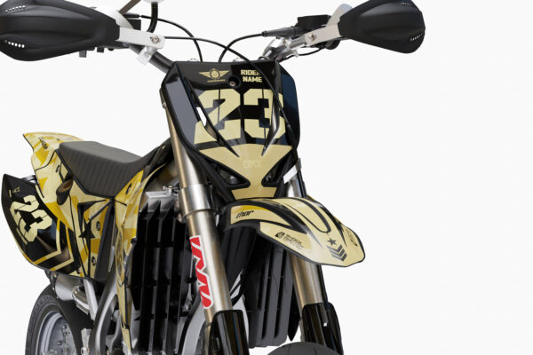 Kit déco motocross TM Racing - Army - Sand 2