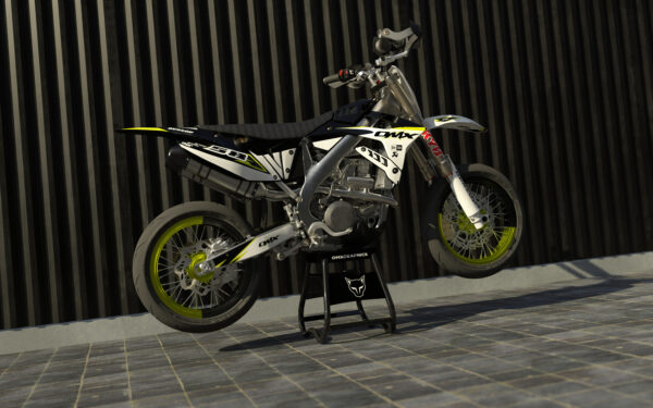 Kit déco motocross TM Racing - Enigma - Jaune Promo