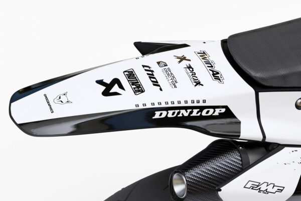 Kit déco motocross TM Racing - Hangout - Blanc 3