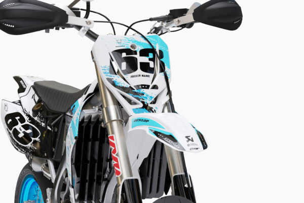 Kit déco motocross TM Racing - Hangout - Bleu 2